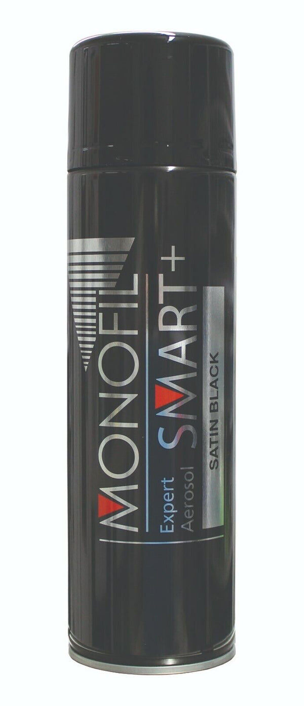 Smart+ Satin Black Spray Aerosol Coche Madera Metal Vidrio 500ML