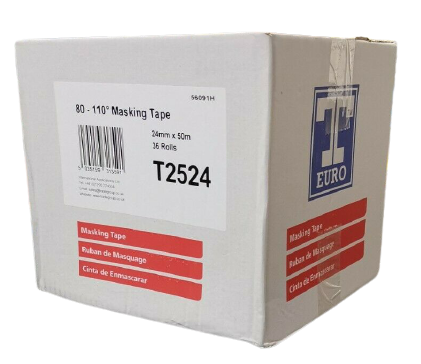 T Euro Paint Masking Tape 24MM (1 Inch) Box Of 36 Rolls
