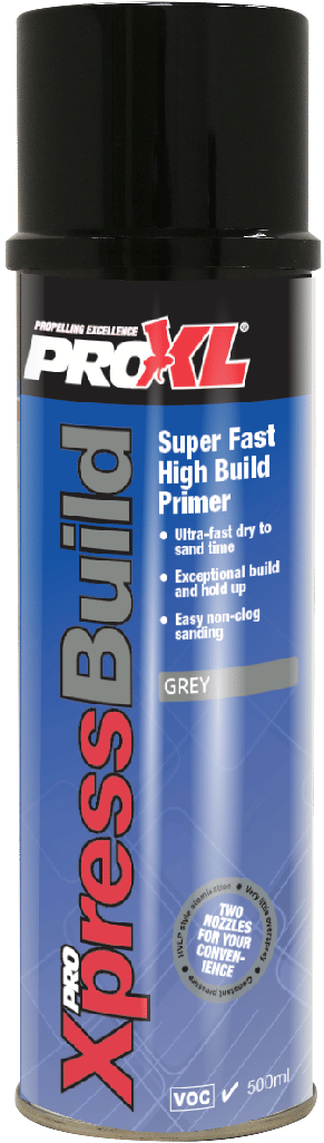 High Build Label ProXL XpressBuild Super High Build Primer Aerosol Red 500ml